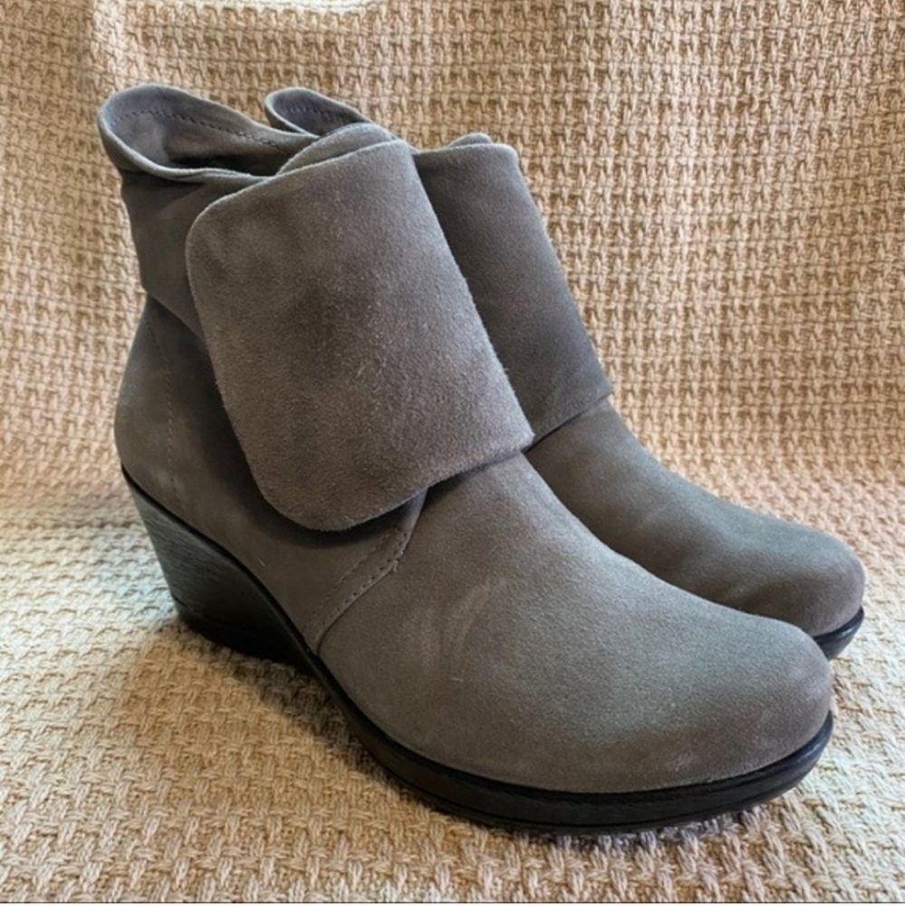 Dansko Grey Suede Ankle Boots